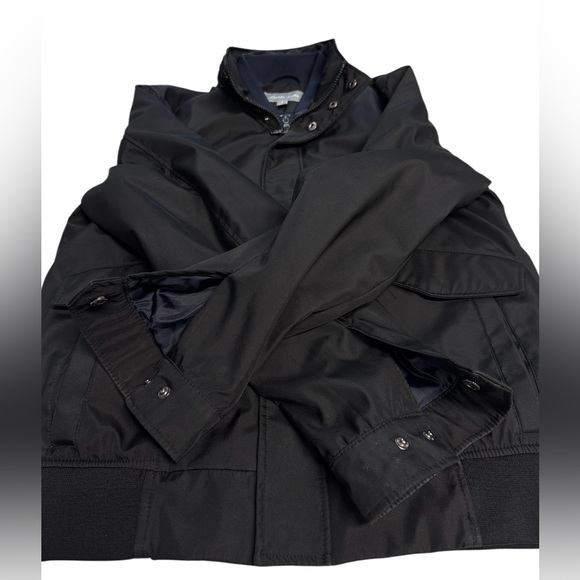 Michael Kors Men’s Hybird Rain Jacket Black w/ hideaway hood Size Small - Picture 8 of 9